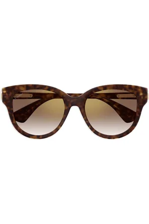 Cartier Cat-Eye-Sonnenbrille in Schildpattoptik