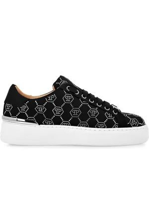 Philipp Plein Satin-Sneakers mit Strassverzierung