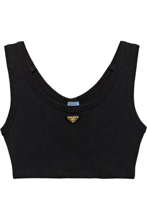 Prada Tanktop mit Triangel-Logo