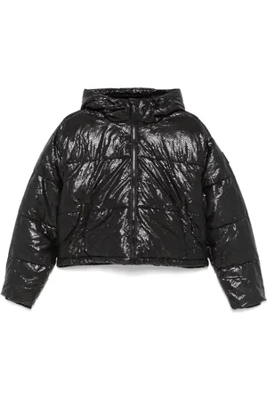 DKNY Cropped-Jacke mit überkreuztem Print