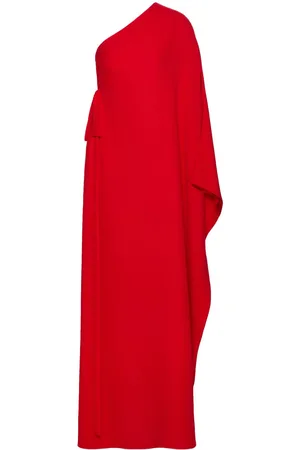 VALENTINO GARAVANI Asymmetrische Cady Couture Seidenrobe