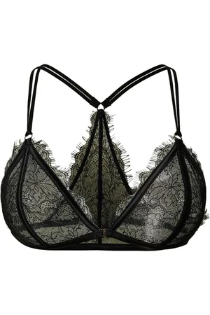 Twin-Set BH aus Satin mit Spitze
