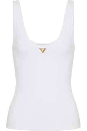 VALENTINO GARAVANI Geripptes VGold Tanktop