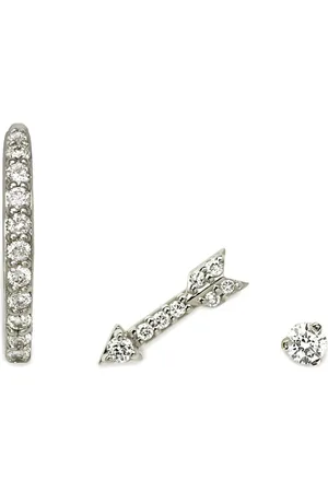 Lark & Berry 14kt The Corporate Chic Weißgoldohrringe mit Diamanten