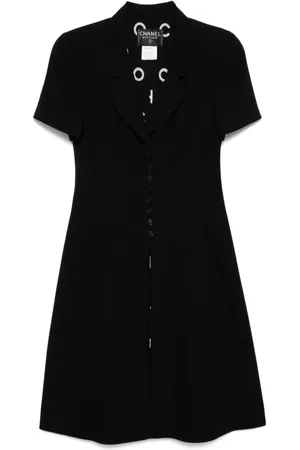 CHANEL 1997 Kleid mit kurzen Ärmeln