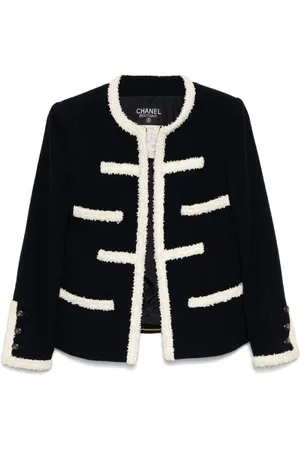 CHANEL 1995 Jacke mit Bouclé-Besatz
