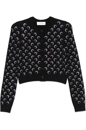 Marine Serre Moon Cardigan mit Strass