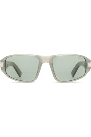 Ermenegildo Zegna Sonnenbrille mit ovalem Gestell
