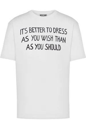 Moschino T-Shirt mit Slogan-Print