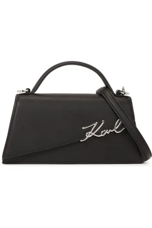 Karl Lagerfeld Signature Slim Tote Bag aus Leder
