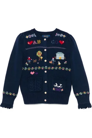 Ralph Lauren Bestickter Cardigan