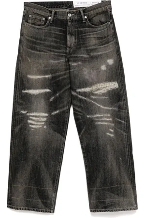NEIGHBORHOOD Jeans mit weitem Bein