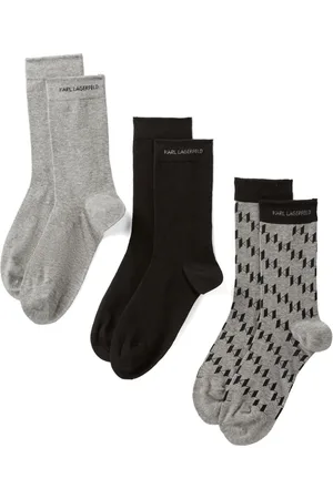 Karl Lagerfeld K/Monogram Socken aus Bio-Baumwolle (3er-Pack)