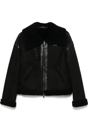 SALVATORE SANTORO Klassische Lederjacke