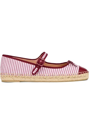 MALONE SOULIERS Gestreifte Espadrilles