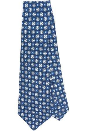 Kiton Krawatte aus Seide mit Blumen-Print