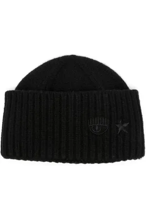 Chiara Ferragni Gerippte Beanie mit Eye Star-Stickerei