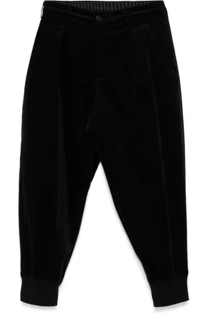YOHJI YAMAMOTO Tapered-Hose aus Samt