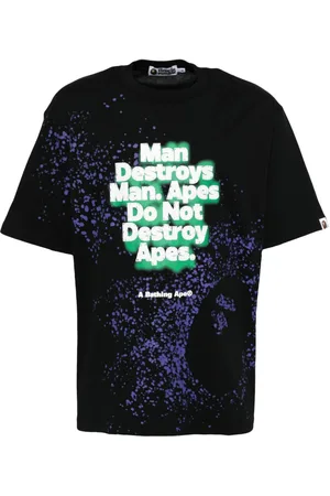 A Bathing Ape T-Shirt mit Spray-Print