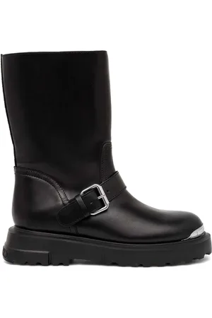 Moschino Stiefel mit Logo-Gravur