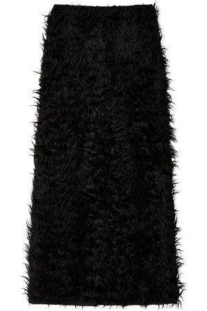 Maison Margiela Maxirock mit gebürstetem Finish