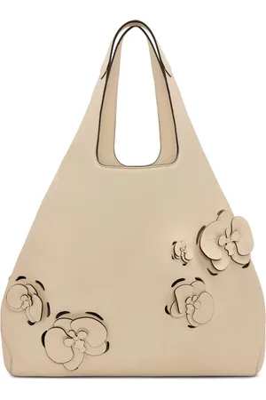 Oscar de la Renta The Laser-Cut Orchid Topaz Tote Bag
