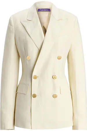 Ralph Lauren Leinenblazer mit V-Ausschnitt
