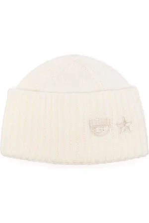 Chiara Ferragni Gerippte Beanie mit Eye Star-Stickerei