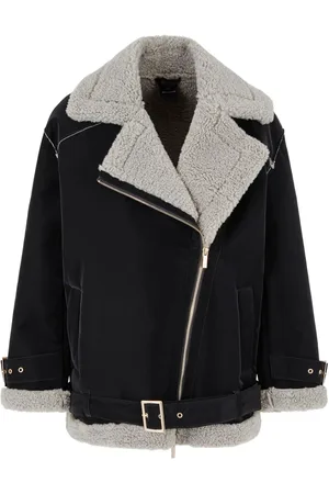Armani Exchange Jacke mit Faux-Fur-Besatz