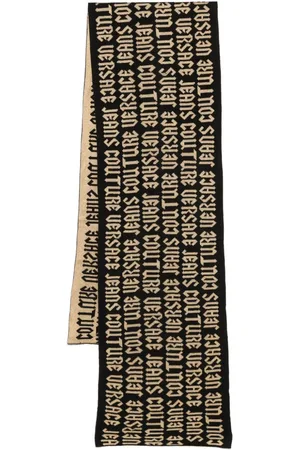 VERSACE Schal mit Intarsien-Logo