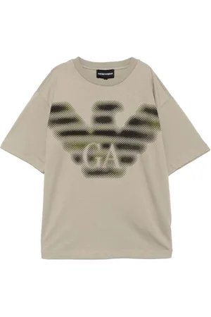 Emporio Armani T-Shirt mit Pixel Eagle-Print