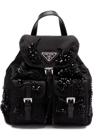 Prada Rucksack mit Emaille-Logo