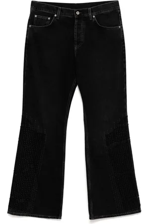 OFF-WHITE Ausgestellte Patchwork-Jeans