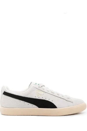 PUMA Clyde Wildleder-Sneakers mit Logo-Prägung