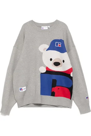 Chocoolate Jacquard-Pullover mit Bär
