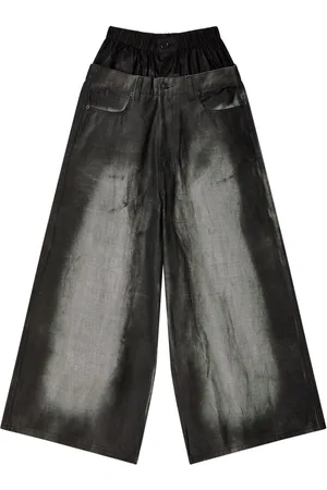 MELITTA BAUMEISTER Wide-Leg-Jeans im Distressed-Look