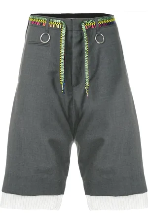 R13 Shorts mit tiefem Schritt