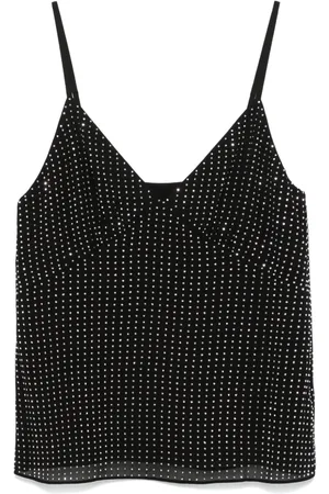 Michael Kors Georgette-Top mit Strass