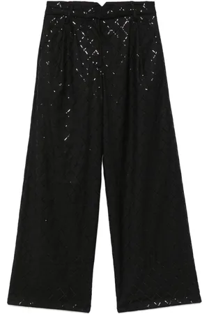 ROTATE Weite Paillettenhose