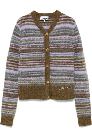 Ganni Gestreifter Cardigan