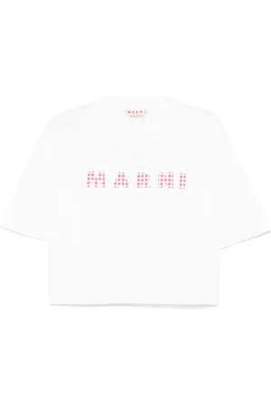 Marni T-Shirt mit Logo-Print