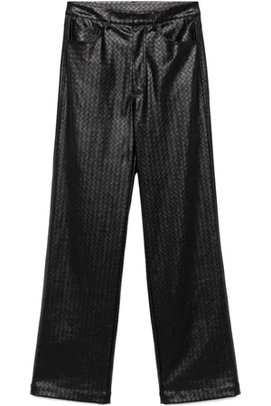 ROTATE Geflochtene Straight-Leg-Hose