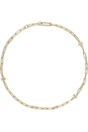 Tory Burch Good Luck Chain Pavé Halskette