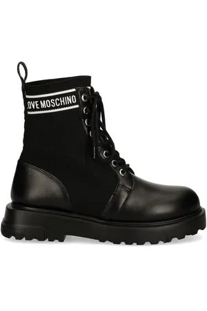 Moschino Stiefel mit Logo-Print