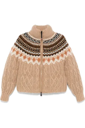 Moncler Steppjacke mit Jacquardmuster