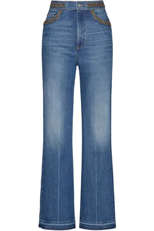 VALENTINO GARAVANI Bootcut-Jeans mit Flechtmuster