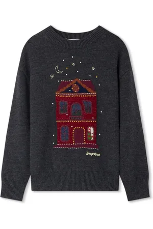 BONPOINT Gestrickter Intarsien-Pullover