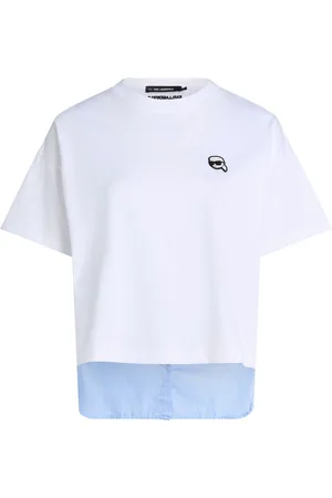 Karl Lagerfeld Ikon T-Shirt mit Einsätzen