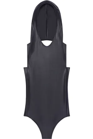 Courrèges Jersey-Body mit Kapuze