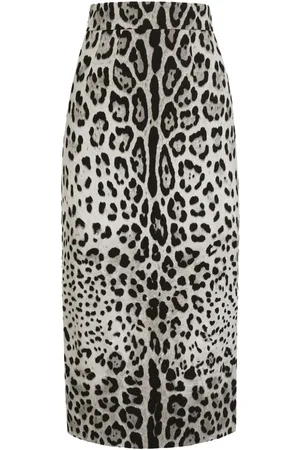 Dolce & Gabbana Rock mit Leoparden-Print